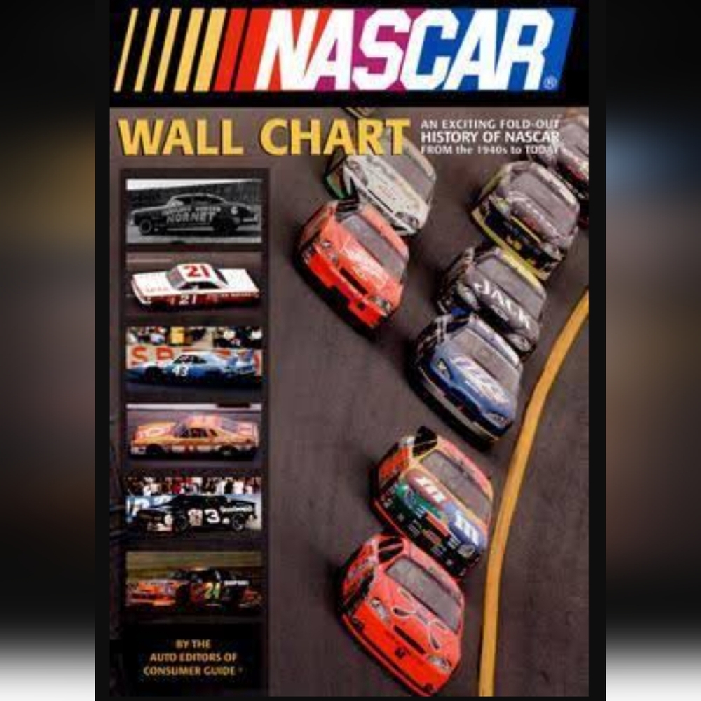 New in packaging! Vintage Collectors Nascar history wall chart book